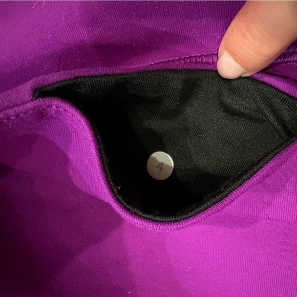 Lululemon Womens Wunder Under Crop III Tender Violet Purple 4 Leggings Yoga Pant - Picture 4 of 10
